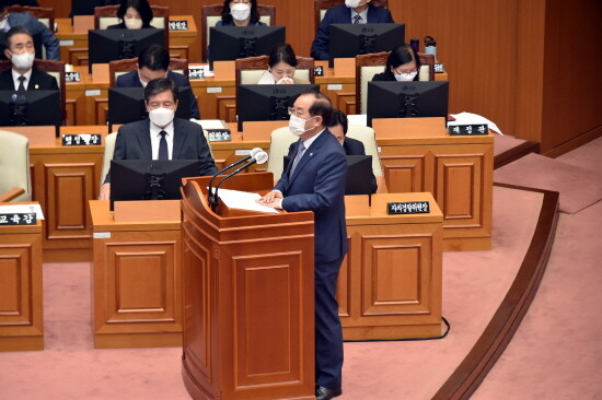 제309회 시의회 3차 본회의 모습. 사진=부산시교육청 제공