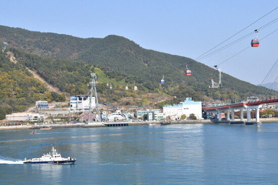 케이블카 합동 구조훈련 장면. 사진=사천시 제공