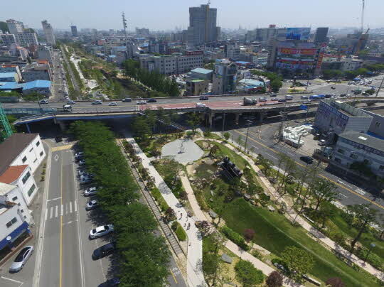 포항 철길숲 전경. 사진=포항시 제공