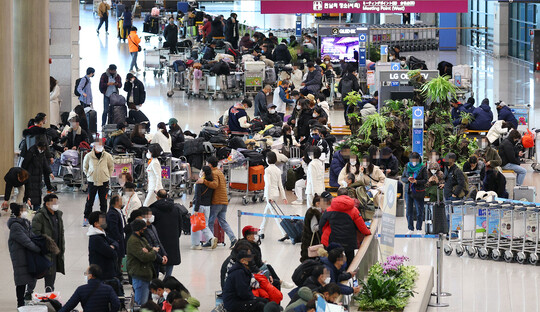 3일 오전 인천국제공항 제1여객터미널 입국장 모습. 사진=연합뉴스