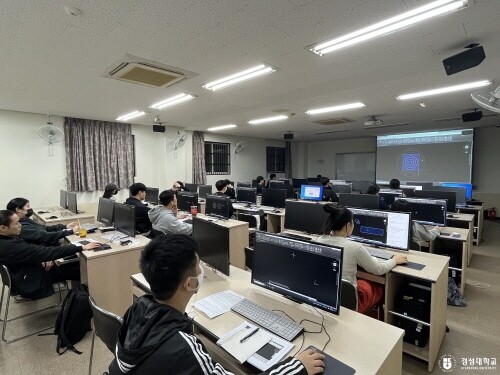 졸업생 취업 완성 프로그램 ATC캐드마스터 1급 과정 운영 장면. 사진=경성대 제공