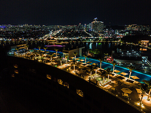 호텔수성 야경. 사진=호텔수성 제공