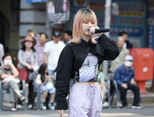 대구 동성로에서 펼쳐진 공연. 사진=남경원 기자