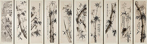 서동균 '사군자' 연도미상 종이에 먹 1800cm 4800cm