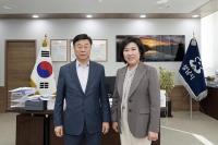 신상진 성남시장 "학교복합시설 활성화 추진"...오찬숙 성남교육장과 차담회 가져