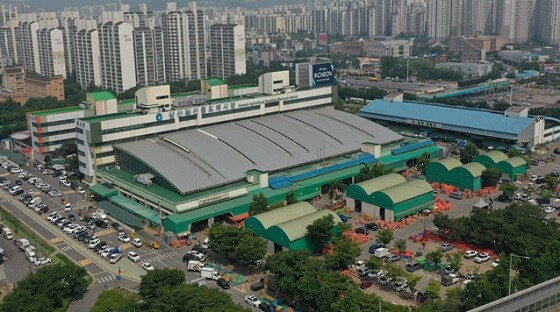 인천시 부평구 삼산농산물도매시장 전경. 사진=인천시 제공