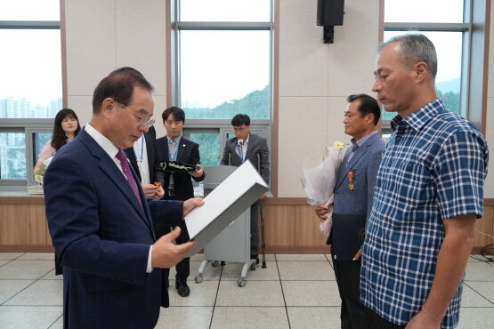 2023년 상반기 정부포상 전수식 모습. 사진=부산시교육청 제공