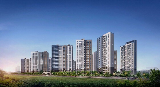 이천 중리 우미린 트리쉐이드 조감도. 사진=우미건설·부원건설 제공