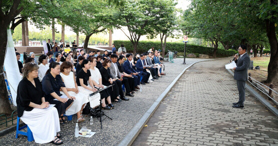 일본군 위안부 기림의날 시민평화문화제 개최 장면. 사진=김해시 제공