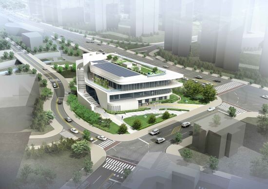 10월 준공하는 중부도서관 조감도. 사진=중구청 제공