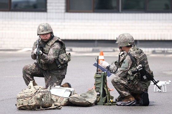 고양특례시가 22일 일산발전본부에서 화학테러대응 및 재난대비 관계기관 합동훈련을 실시하고 있다. 사진=고양특례시 제공