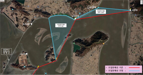 조업한계선 조정 세부 구역도. 사진=인천시 제공