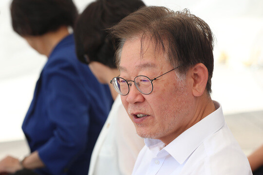 지난 7일 단식 8일째인 이재명 더불어민주당 대표의 모습. 사진=박은숙 기자