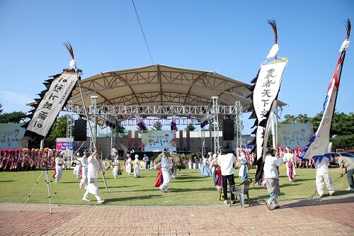 장호원 햇사레 복숭아 축제장. 사진= 이천시청 제공