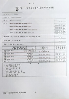 S 사 등기부등본.