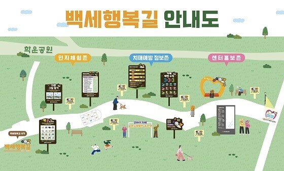 백세행복길 안내도. 사진=안양시 제공