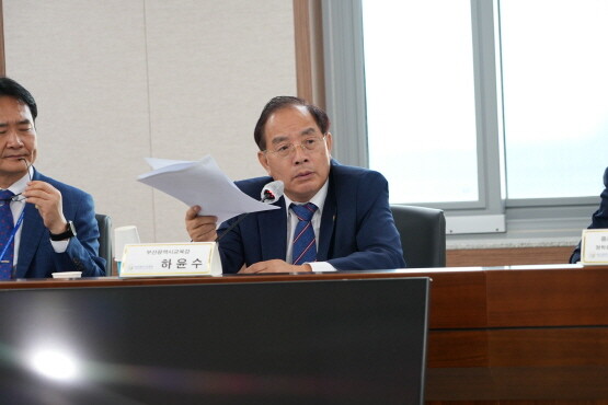 하윤수 교육감과 특수교사 간의 2차 간담회 모습. 사진=부산시교육청 제공