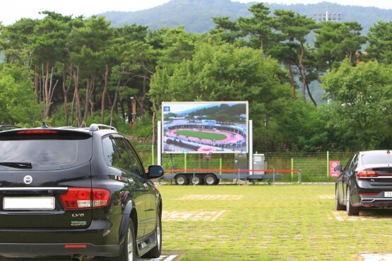 드라이브스루 베팅존 현장 모습. 사진=렛츠런파크 부산경남 제공