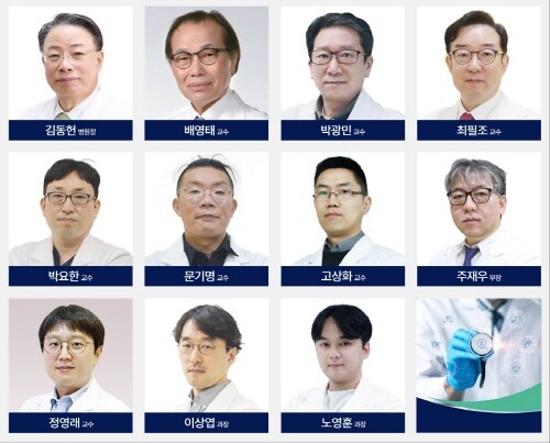 온종합병원 외과 의료팀 라인업. 사진=온종합병원 제공