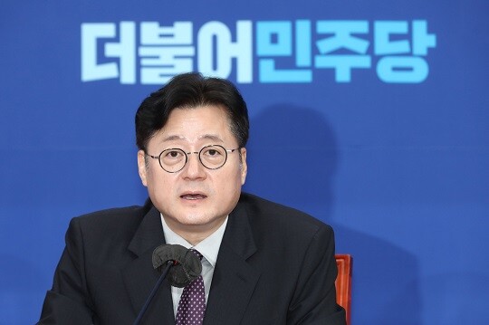 홍익표 원내대표가 채상병 수사 외압 의혹에 대해 목소리를 냈다. 사진=박은숙 기자