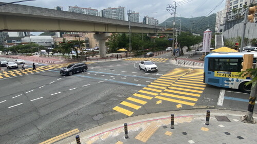 도심지 교통환경 개선 장면. 사진=김해시 제공