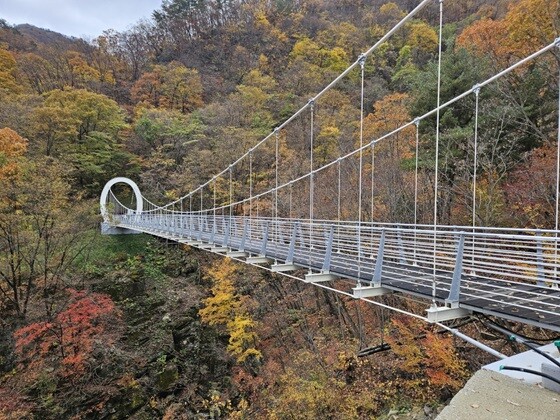 명지산 하늘구름다리. 사진=가평군 제공