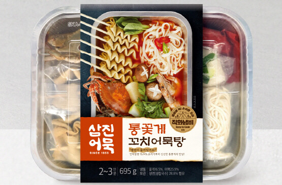 신제품 ‘통꽃게 꼬치어묵탕’ 이미지. 사진=삼진어묵 제공