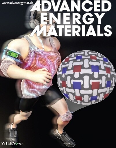 KERI의 열전 소자 관련 연구결과가 ‘Advanced Energy Materials’ 속표지논문으로 게재된 모습. 사진=한국전기연구원 제공