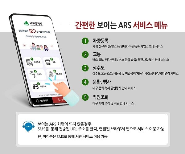 보이는 ARS. 사진=대구시 제공