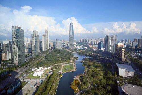 인천 송도 센트럴파크 전경