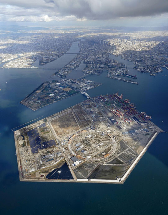 2025 오사카 엑스포가 열리는 인공섬 ‘유메시마’의 11월 30일의 모습. 사진=교도/연합뉴스