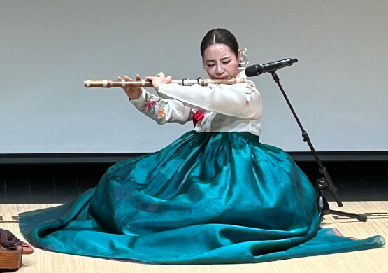 오경수 명인의 공연 장면. 사진=서용석류 대금산조 보존회 제공