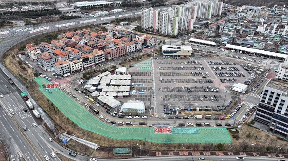 1월 26일 개장하는 모란 제2공영 주차장 위치도. 사진=성남시 제공