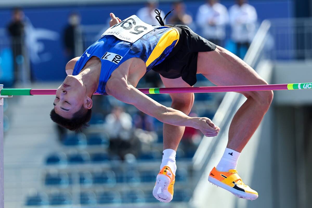 우상혁이 14일(한국시간) 슬로바키아 반스카비스트리차 실내높이뛰기 대회에서 우승을 차지했다. 사진=연합뉴스