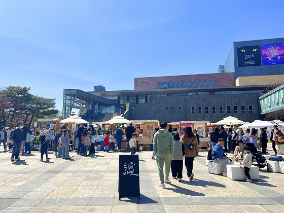 2023년 4월 용인특례시가 진행한 두레마켓 현장 모습. 사진=용인특례시 제공