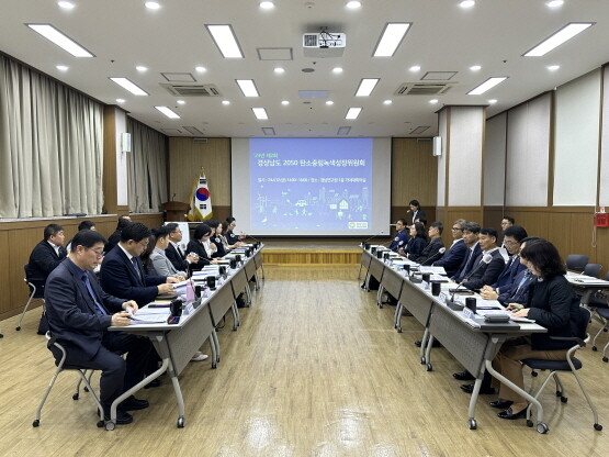 탄소중립녹색성장위원회 장면. 사진=경남도 제공