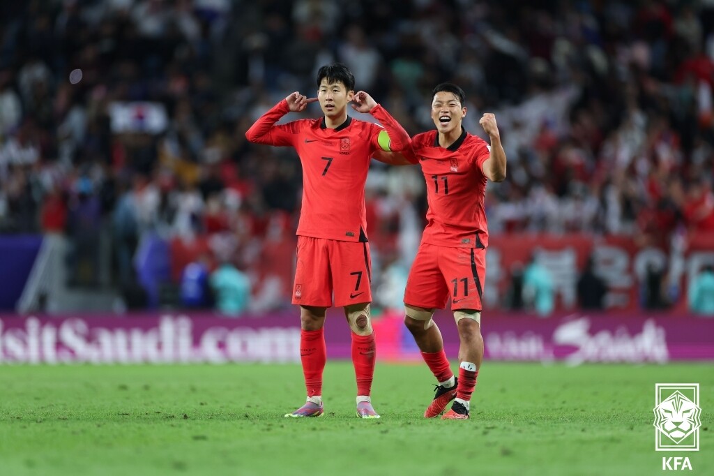중국과의 월드컵 2차 예선 최종전, 손흥민과 황희찬이 공격진에 동시에 출격한다. 사진=KFA 제공