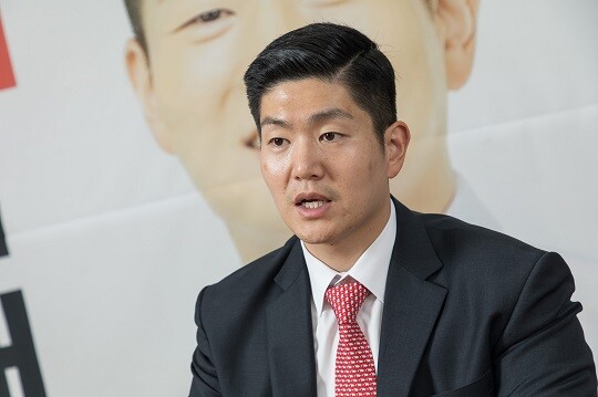 당대표 출마 가능성이 거론되는 김재섭 의원. 사진=최준필 기자