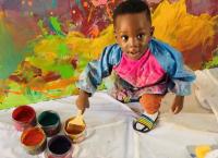 한 살배기 가나 아기 ‘가장 어린 예술가’ 기네스북 등재