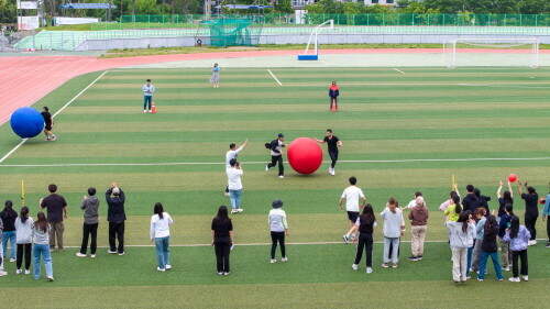 외국인 유학생 한마음 체육대회 장면. 사진=경상국립대 제공