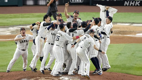 2023 WBC에서 일본 야구가 미국을 3 대 2로 꺾고 우승을 차지했다. 사진=NHK 캡처