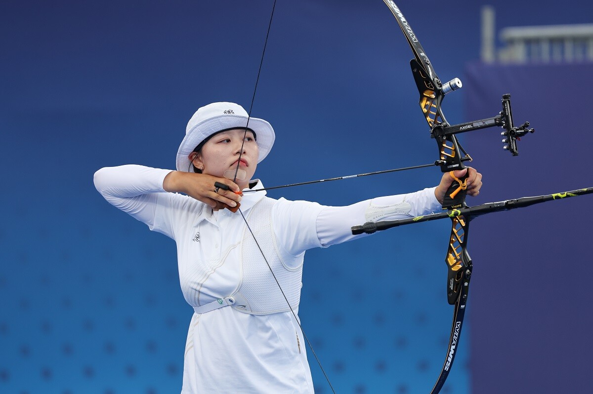 임시현(사진)과 김우진은 개인전에서도 순항하고 있어 3관왕 등극을 노리고 있다. 사진=연합뉴스