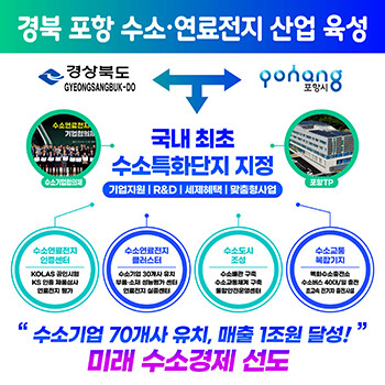 수소·연료전지 산업 육성 도식화. 사진=포항시 제공