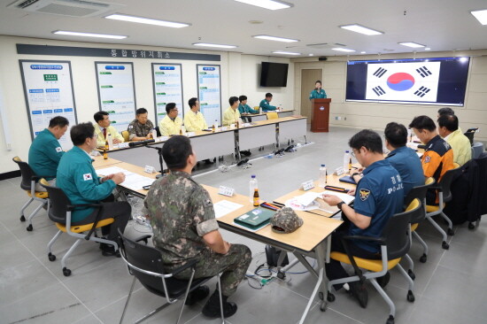 ‘2024년 3분기 김해시 통합방위협의회’ 진행 장면. 사진=김해시 제공