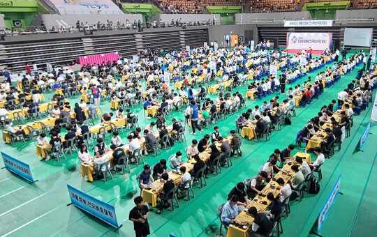 제6회 대통령배 전국바둑대회가 열린 경기도 화성시 종합경기타운 실내체육관 전경. 사진=대한바둑협회 제공