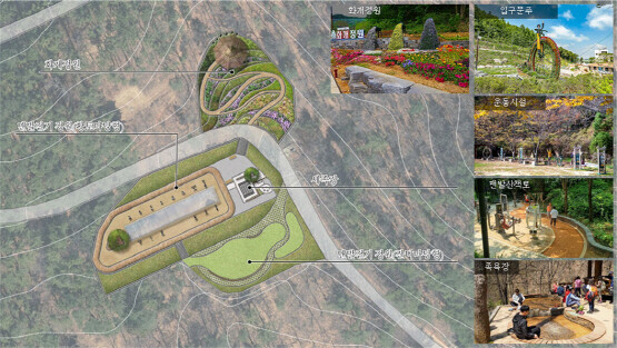 일광산 아침햇살 정원 숲 경관사업 계획도. 사진=기장군 제공