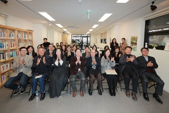 상상누리터 오남푸른숲센터 개소식 기념촬영. 사진=남양주시 제공