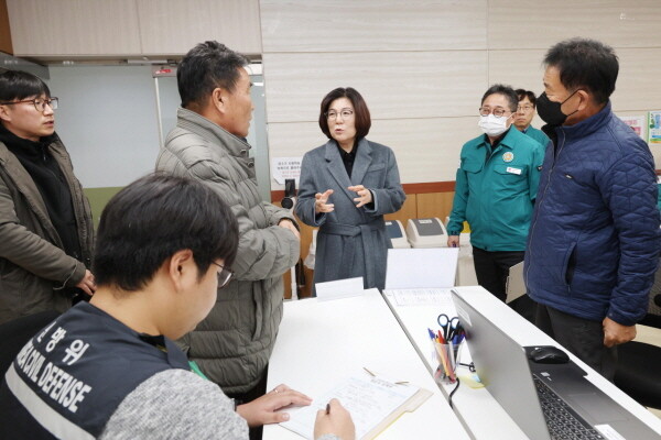 축산농가 대설 피해복구 지원 상황실 운영. 사진=안성시 제공