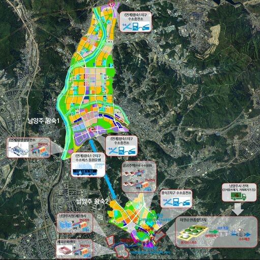 남양주 3기 신도시 왕숙2지구 수소도시 조성 계획도. 사진=남양주시 제공