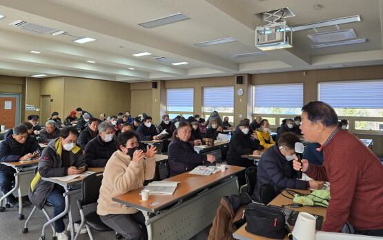 새해농업인 실용교육 장면. 사진=사천시 제공